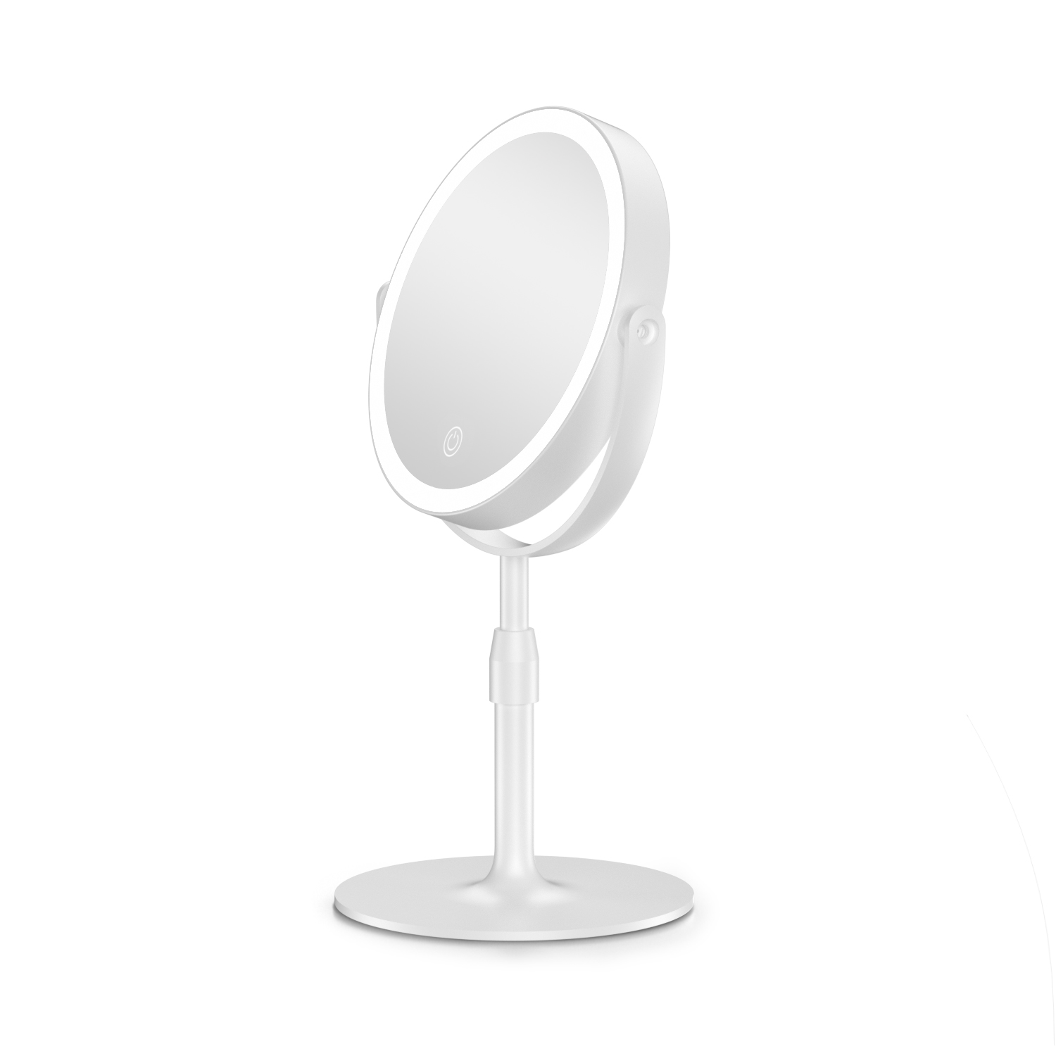 Espejo cosm&eacute;tico LED DM413, altura ajustable y ajustes de luz