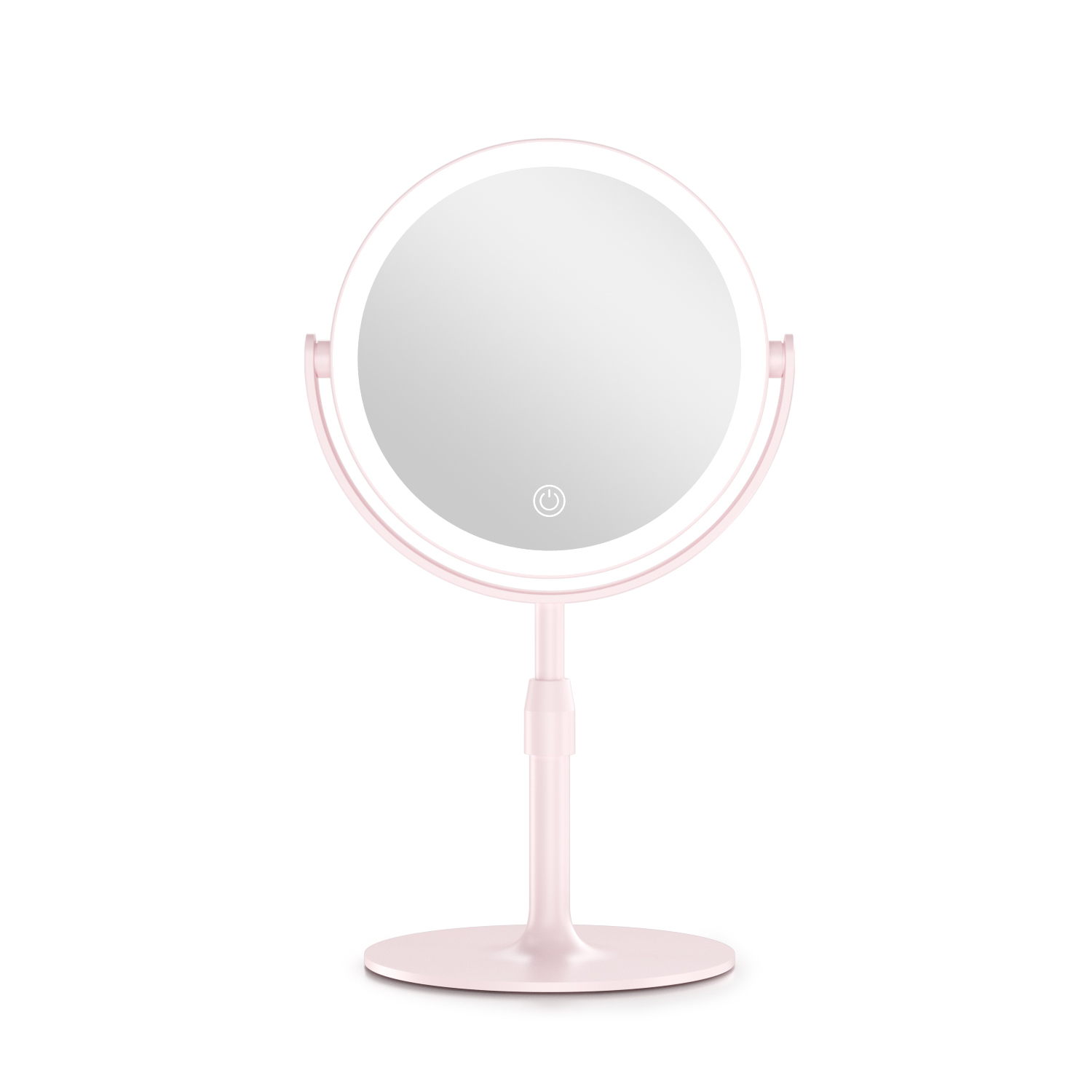 Espejo cosm&eacute;tico LED DM413, altura ajustable y ajustes de luz