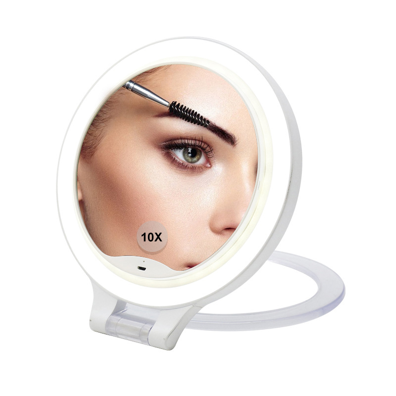 Espelho de maquiagem LED compacto PM422