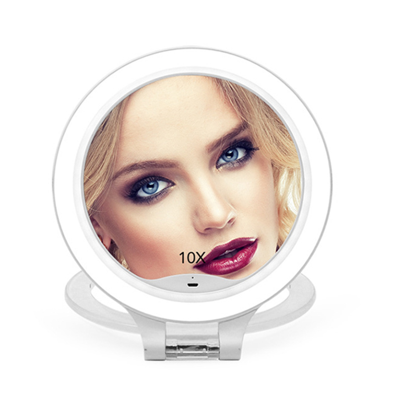 Espejo de maquillaje LED compacto PM422