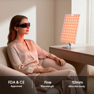 Painel profissional 10mm da terapia da luz do diodo emissor de luz de 5 cores ultra magro para cl&iacute;nicas e termas