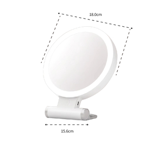 PM420 Doppelseitiger runder LED-Schminkspiegel-Y